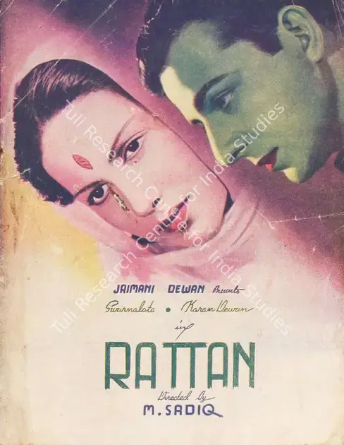 Kardar, A.R. (Producer), Rattan, 1944 | Song-Synopsis Booklet | CinemaEducation | 00779478