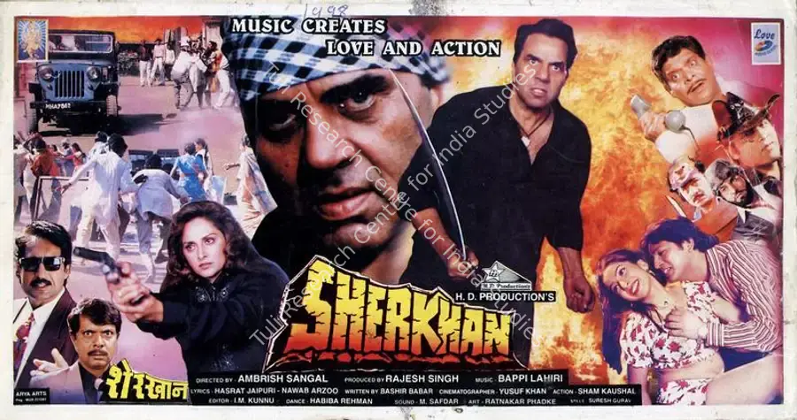 Singh, Rajesh (Producer), Sher Khan, 1998 | Song-Synopsis Booklet | CinemaEducation | 00781573