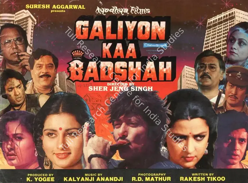 Yogee, K. (Producer), Galiyon Kaa Badshah, 1989 | Song-Synopsis Booklet | CinemaEducation | 00864392