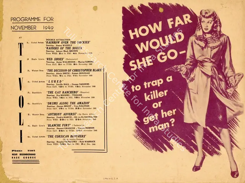 Sirk, Douglas (Director), Lured, 1947 | Handbill | CinemaEducation | 00894092