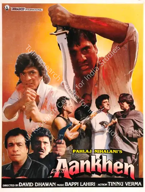 Nihalani, Pahlaj (Producer), Aankhen, 1993 | Song-Synopsis Booklet | CinemaEducation | 00862729