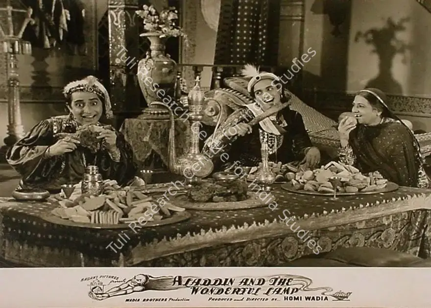 Wadadeker, Anant (Cinematographer), Aladdin Aur Jaadui Chiraag, 1952 | Lobby Card | CinemaEducation | 00829578